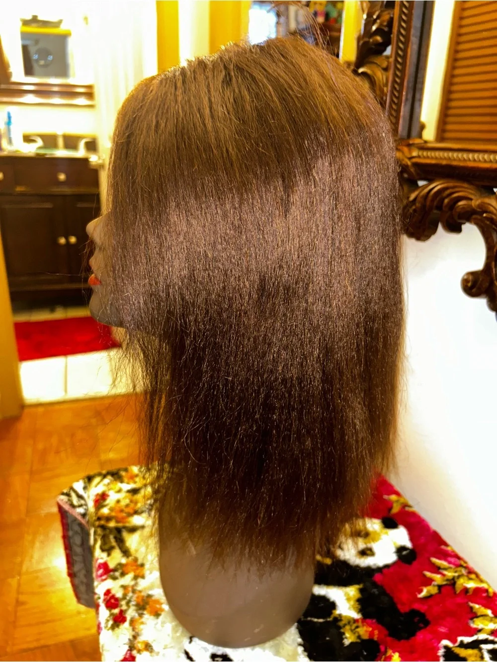 Brown Women's Lace Front Wig - Stylish Natural Look